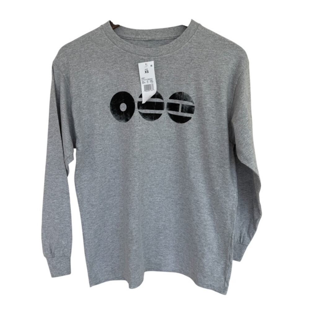 BTS Light Gray Long Sleeve Cotton Blend T-Shirt - Extra Small - NWT